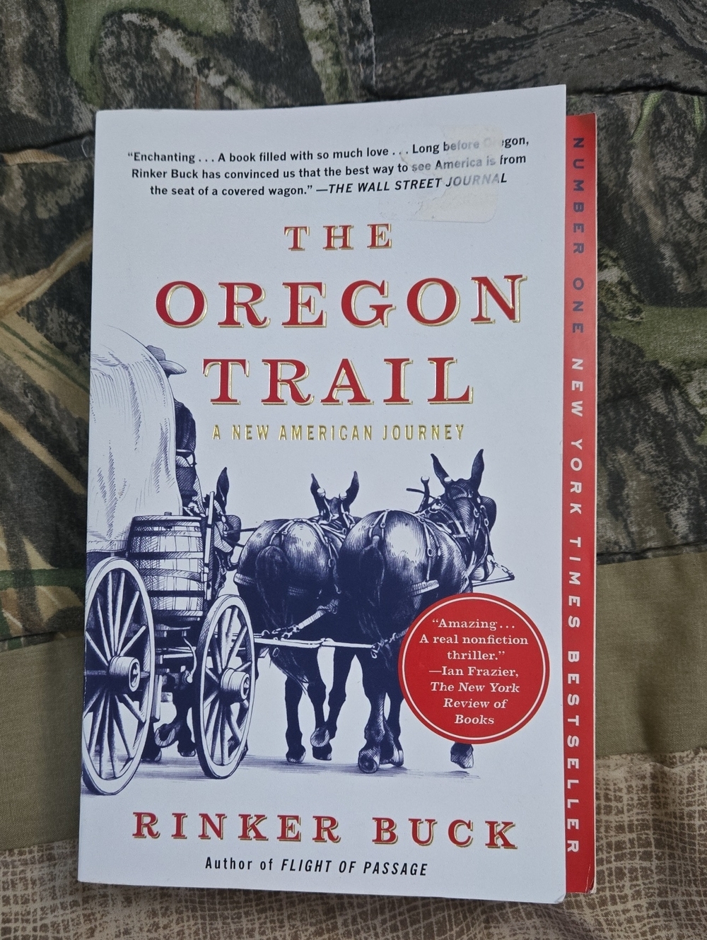 The Oregon Trail by — White & Red Cover Coffee Table Book